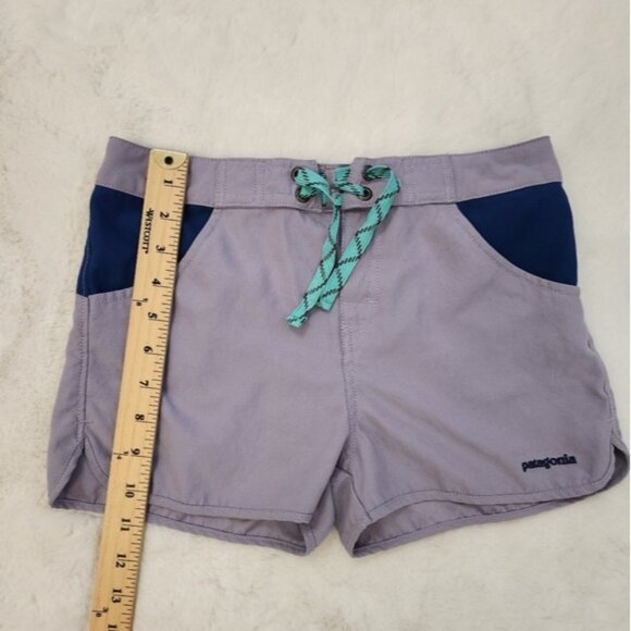 Patagonia Girls' Forries Shorey Board Shorts Lavender Sz 12 - Picture 5 of 11